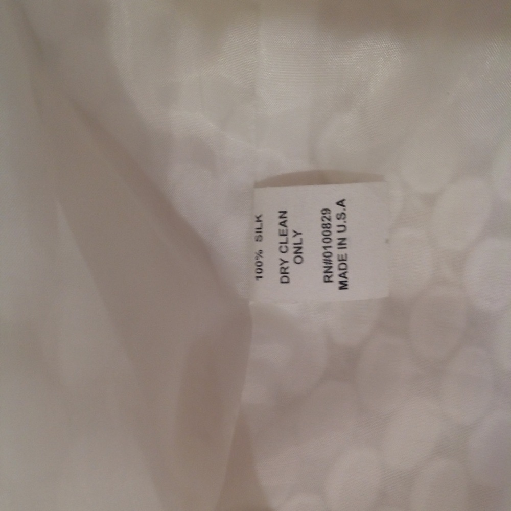 Vintage Connie Roberson White Silk Jacket View 5